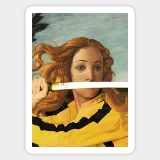 Venus by Sandro Botticelli and Beatrix Kiddo from Kill Bill (vertical) Sticker